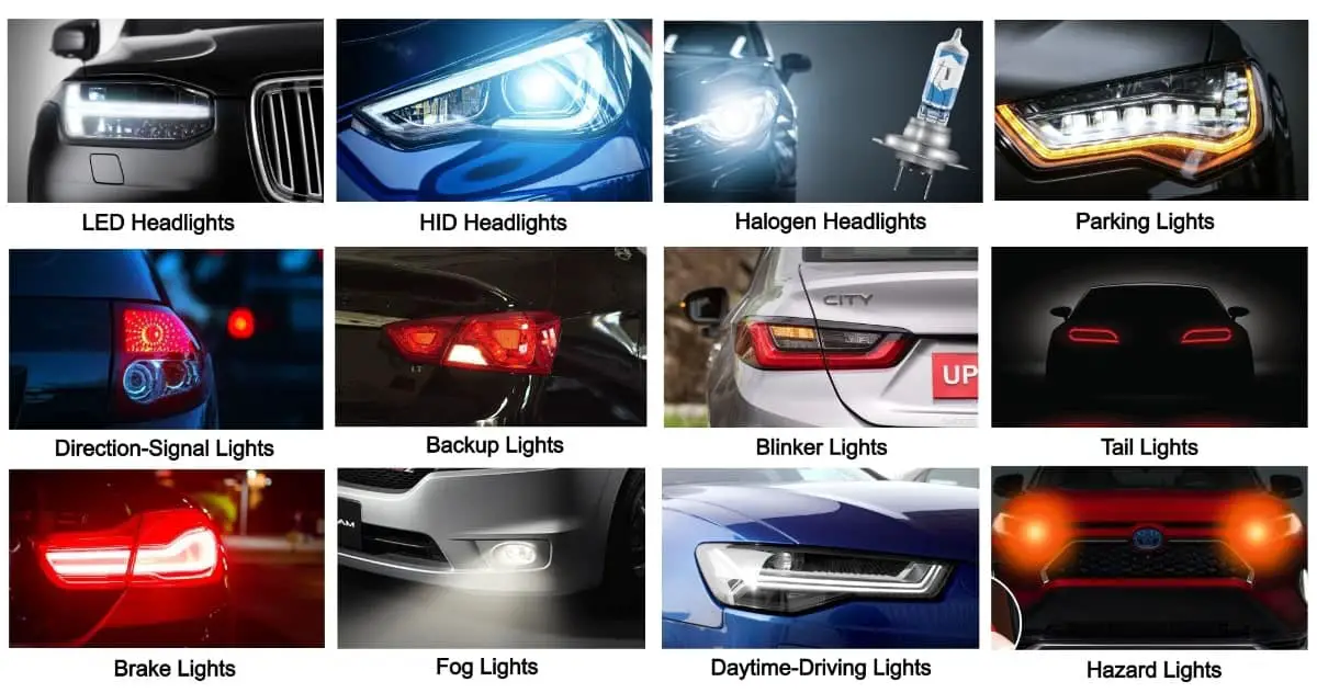 As diferenças entre diferentes tipos de faróis de carro