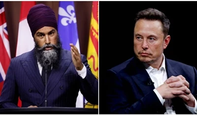 Candidato a primeiro-ministro canadense propõe tarifa de 100% para Tesla